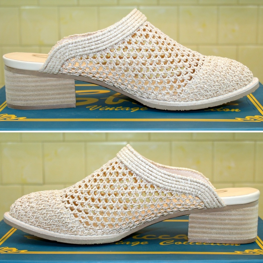 ⚡LAST PAIR⚡PRICE DROP⚡ Woven Raffia Mule NIB - Picture 3 of 8